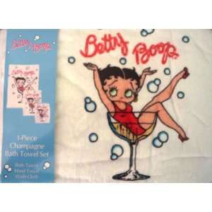  Betty Boop 3 Pieces Champagne Bath Towel Set