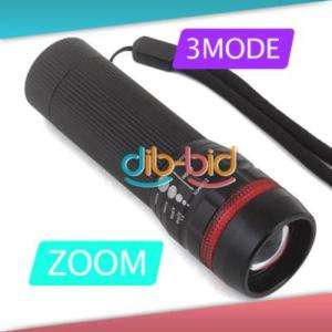 Zoom Focus 3 Mode AAA CREE LED Flashlight Camping Light  
