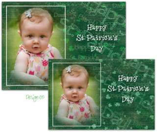 St. Patricks Photo Greeting Card Photoshop Templates  