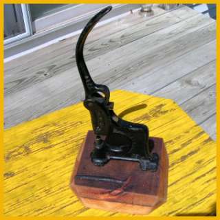 antique vintage pony rivet cast iron punch press stamp Patent dates 