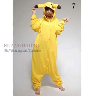 Adult Babygro Animal Outfit Dinosaur Cat Pikachu Romper Suit Costume 