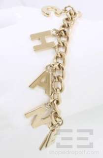 Chanel Gold Tone Chain Link Bracelet 05V  