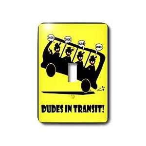  Mark Grace SCREAMNJIMMY Bus   DUDES IN TRANSIT yellow sign 