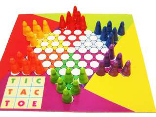 Set of Chess Chinese Checkers and Tic Tac Toe 3 in 1  