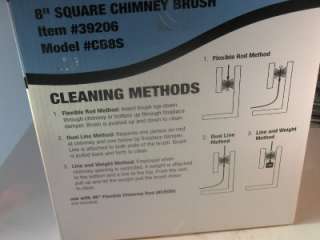 SQUARE CHIMNEY BRUSH FOR CLAY OR STAINLESS  