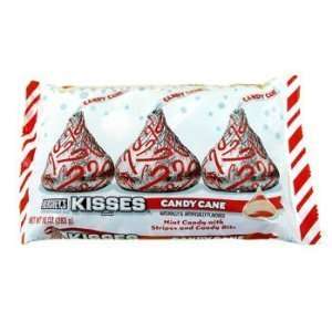 Hersheys Kisses Candy Cane   Mint Candy with Stripes and Candy Bits 