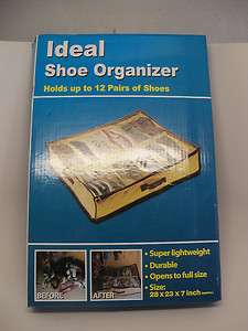   Ideal Shoe Organizer Bedroom Closet Accessory Holder Container Storage