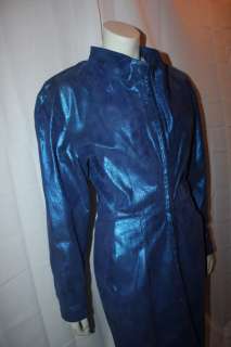 BEGEDOR ITALIA Women Vtg 80s SPACEAGE Lab Coat DRESS 8  