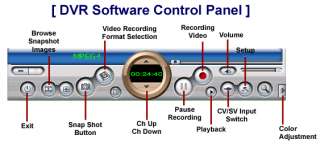 TVR Software Control Panel For USB Video Audio Grabber / USB Digital 