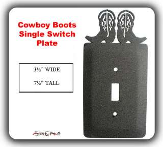 COWBOY BOOTS WESTERN HORSE Light Switch Plate Cover NEW  