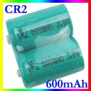 2PCS CR2 3.0V 600mAh Rechargeable Lithium Battery #8770  