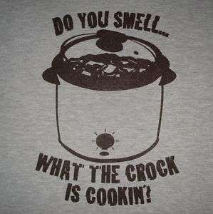 small crock pot food cooking chef funny humor t shirt  