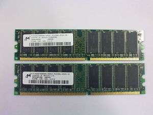 1GB KIT (2x512MB) 333MHz PC2700 MEMORY DDR LOWDENSITY NON ECC 184 PIN 