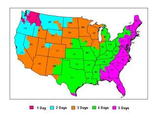 the delivery times indicated above are business days excluding 