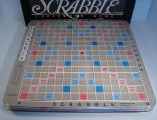 1989 Deluxe Edition Scrabble Crossword Board Word Tile Game by MIlton 