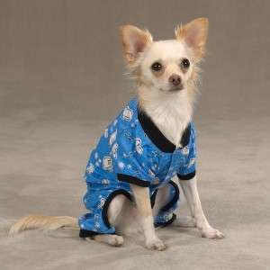 Casual Canine Cozy Dog Pajamas PJs MD Blue Polar Bear  