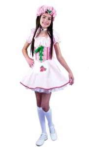 Strawberry Girl Shortcake Pink Dress Up Deluxe Halloween Child Costume 