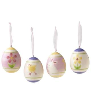 easter egg animal ornaments set of 4 this adorable set of hand painted 