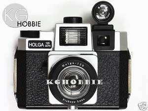 New Holga 120 GCFN fisheye lens lomo film Camera SILVER  