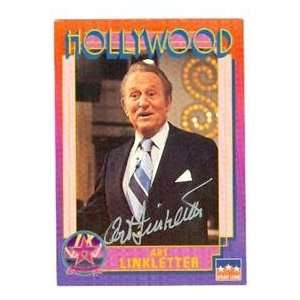 Art Linkletter autographed Hollywood Walk of Fame trading card