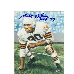  Bill Willis Cleveland Browns 8x10 Lithograph Inscribed 