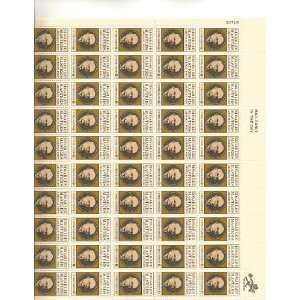 Edgar Lee Masters Full Sheet of 50 X 6 Cent Us Postage Stamps Scot 