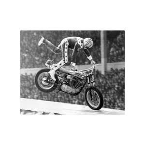 Evel Knievel Jumping On Bike Black and White 16 x 20 Photograph 