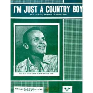   Country Boy.Sheet Music Fred Brooks and Marshall Barer Books