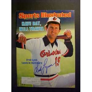 Fred Lynn Baltimore Orioles Autographed March 18, 1985 Sports 