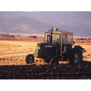  Farmer Plows Barley Field, San Luis Valley, CO 