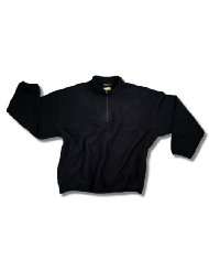 Mens Golf Pullover Fleece Jacket by Greg Norman, Black