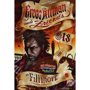 Gregg Allman & Friends Fillmore Concert Poster F315
