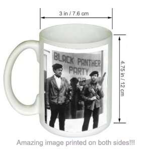  Black Panthers Huey Newton Black And White COFFEE MUG 