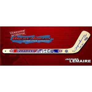 Jacques Lemaire Autographed/Hand Signed Montreal Canadiens Mini Stick