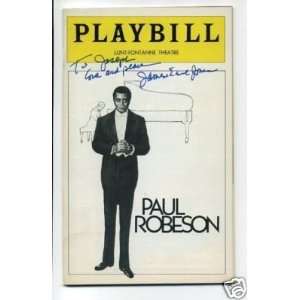  James Earl Jones Paul Robeson Signed Autograph Playbill 