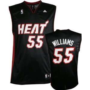 Jason Williams Jersey: adidas Black Replica #55 Miami Heat Jersey
