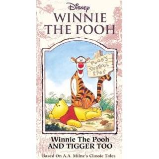 Winnie the Pooh and Tigger Too (Disney Storybook Classics) [VHS] VHS 