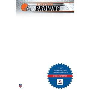  John F. Turner Cleveland Browns 5x8 Notepad  2 Pack 
