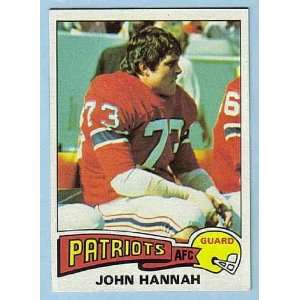  John Hannah Patriots 1975 Topps card #318 ExMt/NrMt 