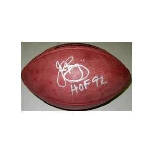 John Riggins Autographed Official NFL Football with HOF 92 