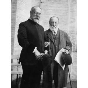  1915 photo John Philip Sousa standing with Camille Saint Sans John 