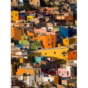  Steep Hill with Colorful Houses, Guanajuato, Mexico 