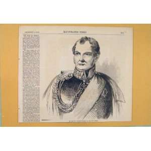  Portrait Frederick William Iv King Prussia Print 1856 
