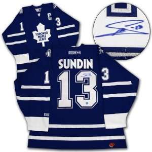 MATS SUNDIN Toronto Maple Leafs SIGNED Hockey Jersey