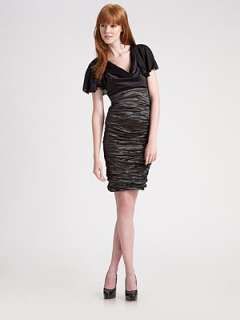 Nicole Miller   Ruched Skirt Dress   Saks 
