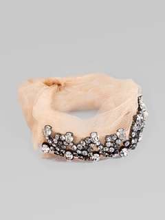 Vera Wang   Crystal & Tulle Bracelet    