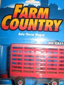 Ertl 1/64 scale toy Farm Country Bale Throw Wagon  