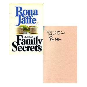 Rona Jaffe Autographed / Signed Family Secrets Book