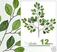 12 pcs 21 Oriental Ficus Spray 588Leaf Silk Plant Tree  