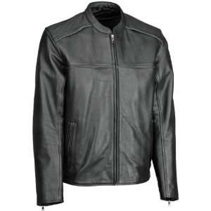  River Road Seneca Cool Leather Jacket   46/Black 
